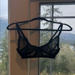 Black unlined bra